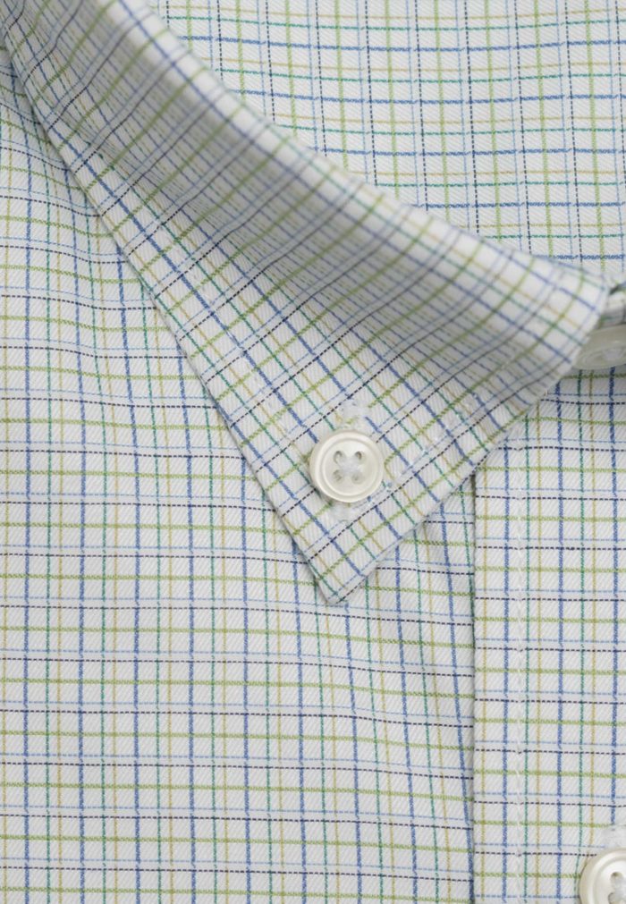100's Two-ply cotton checked shirt - Image 2