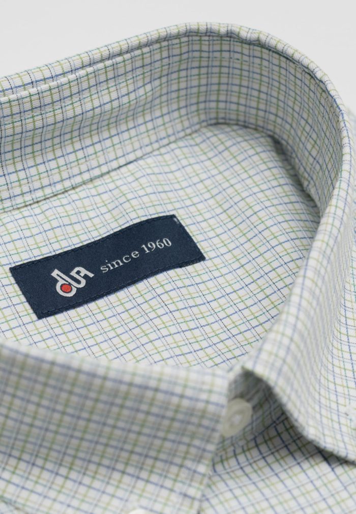 100's Two-ply cotton checked shirt - Image 5