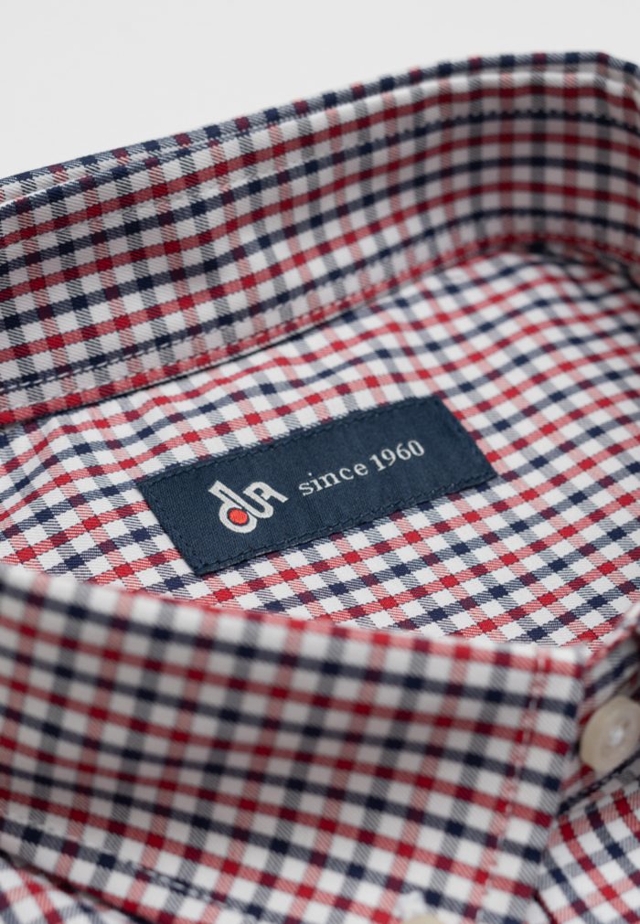 100's Two-ply cotton checked shirt - Image 5