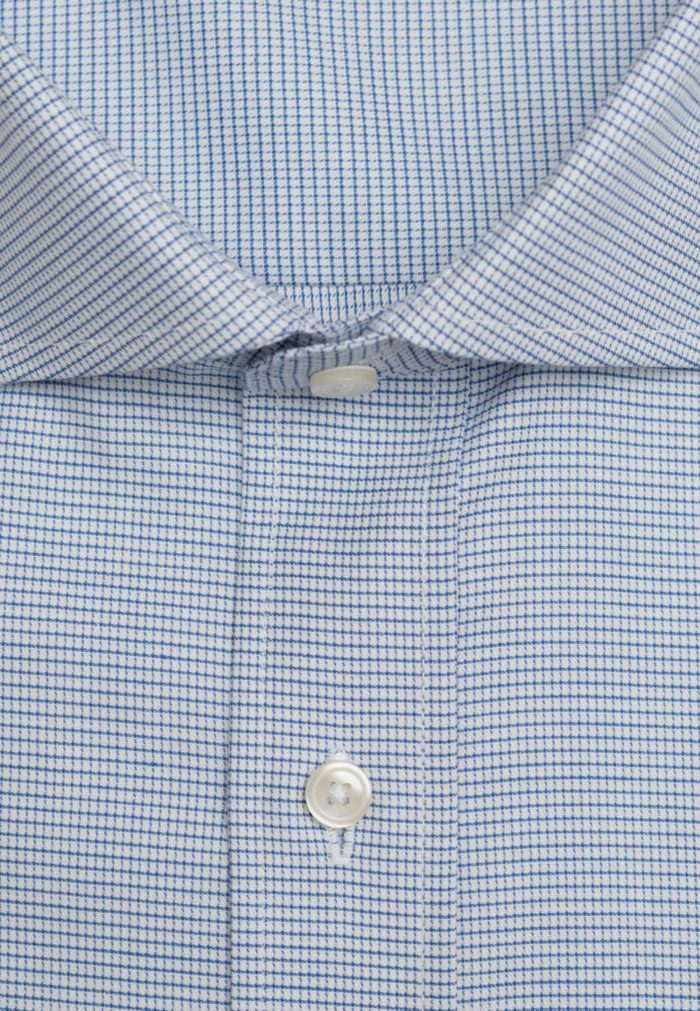 100's Two-ply cotton checked shirt - Image 4