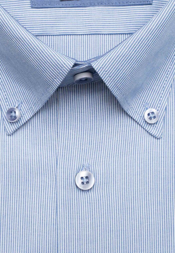 Pinstripe raf-blue shirt regular line - Image 4
