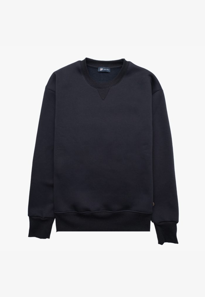 Blue jersey cotton sweatshirt relaxed fit - Image 2