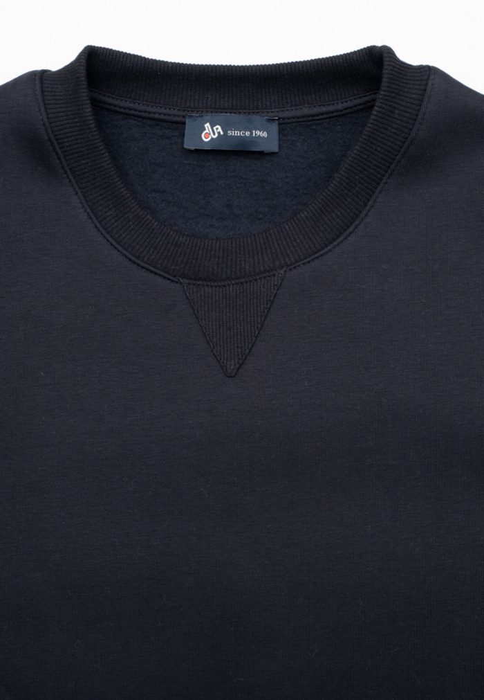Blue jersey cotton sweatshirt relaxed fit - Image 5