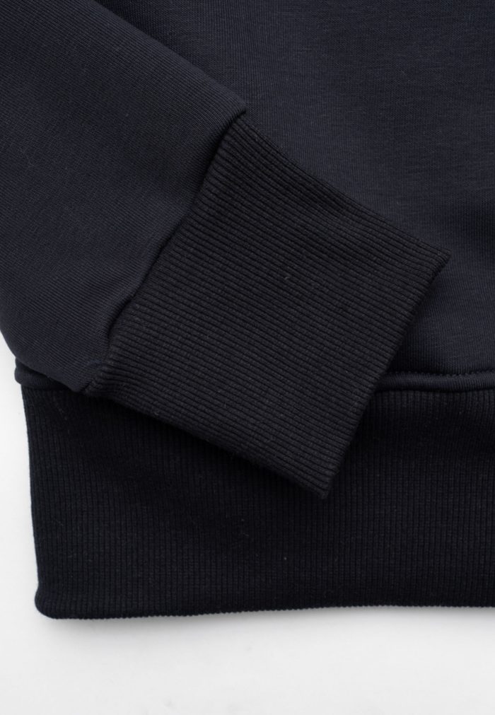 Blue jersey cotton sweatshirt relaxed fit - Image 3