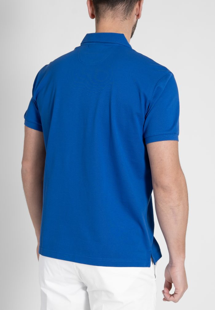 Cobalt Blue Polo Piquet Pima Regular Fit - Image 5