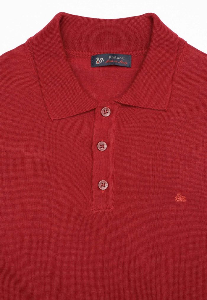 Bordeaux merino wool polo jumber - Image 4