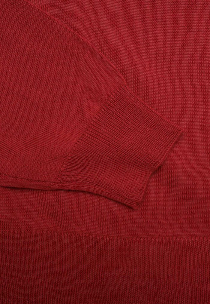 Bordeaux merino wool polo jumber - Image 5