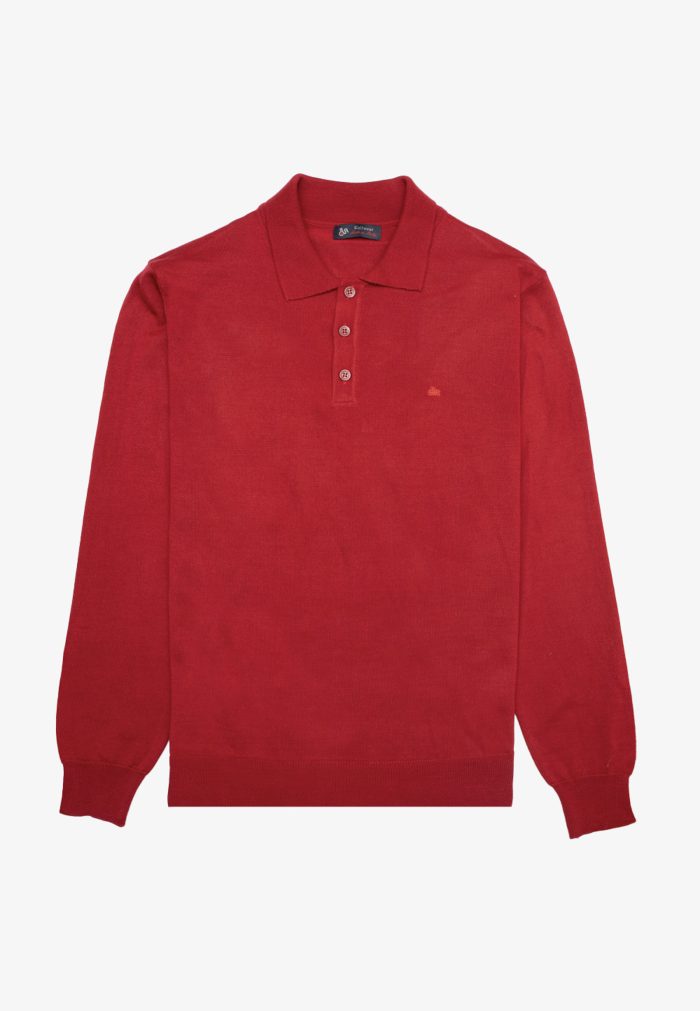 Bordeaux merino wool polo jumber - Image 2