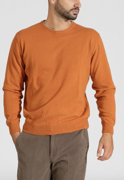 Ginger πλεκτό λαιμόκοψη cashmere touch