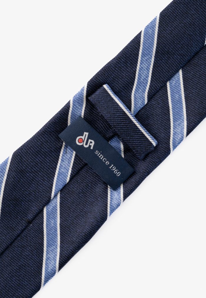 Striped design silk tie - Image 3
