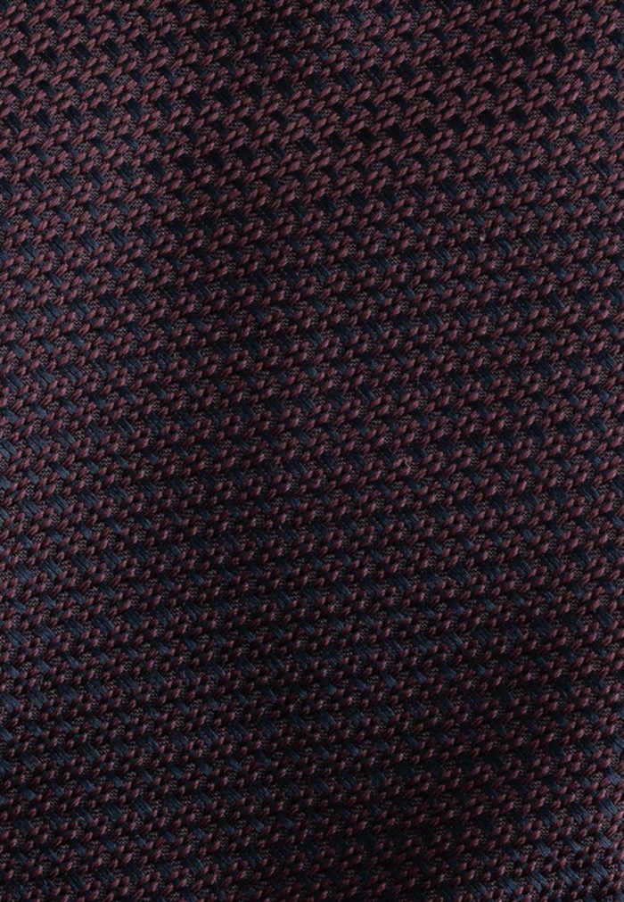 Silk gauze effect bordeaux tie - Image 2
