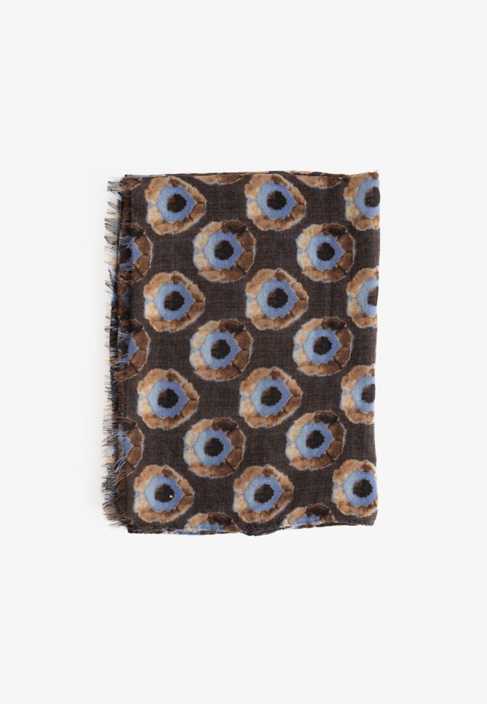 Brown scarf 100% Wool - Image 2