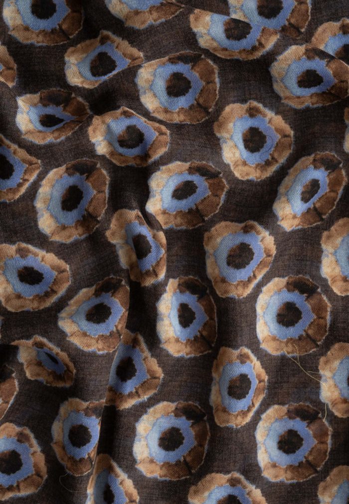 Brown scarf 100% Wool - Image 3