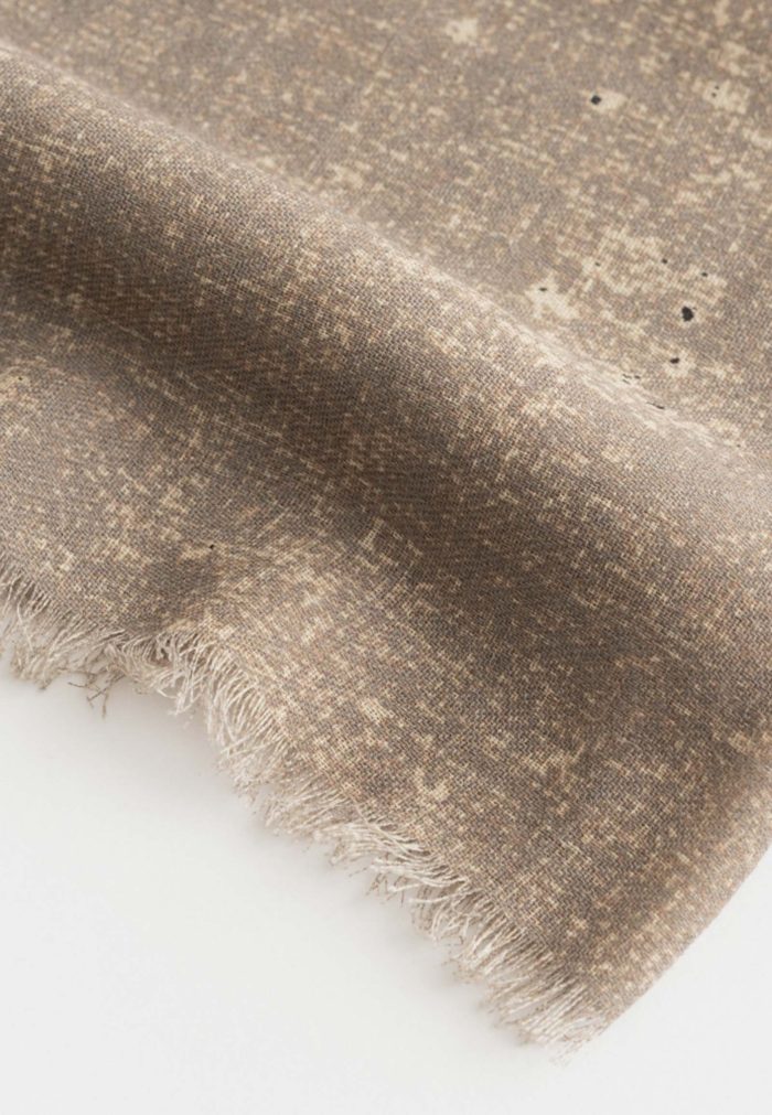 Black-beige scarf 100% Wool - Image 4