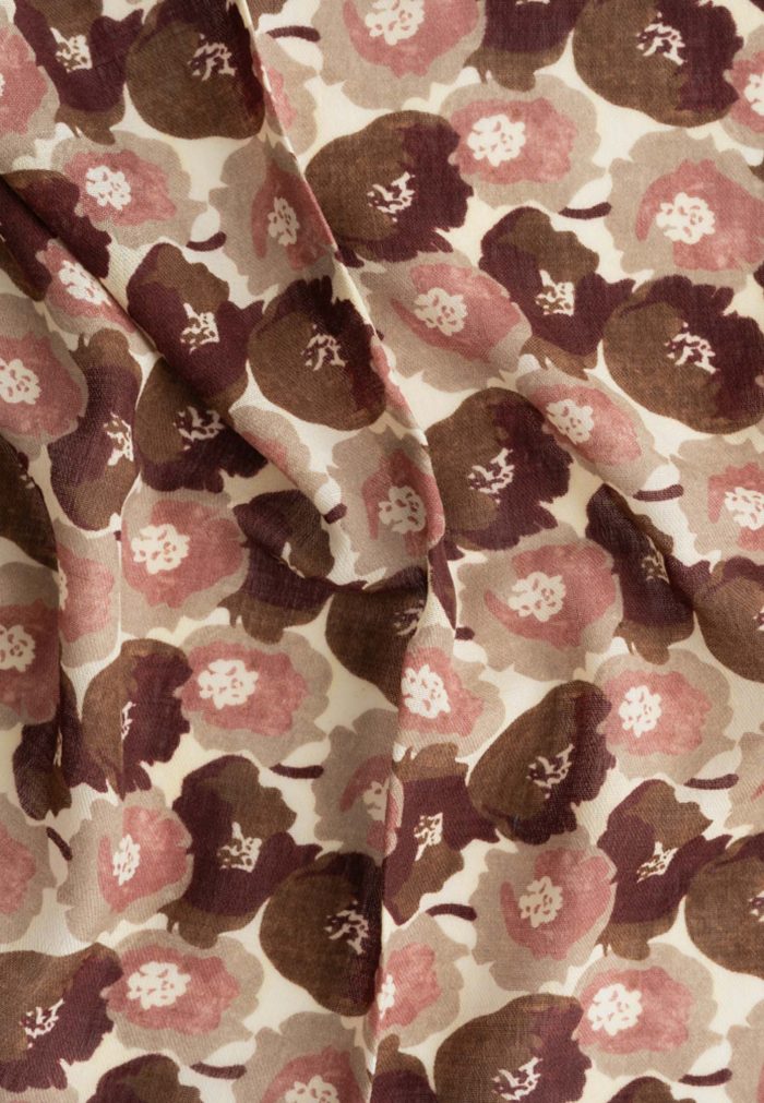 Burgundy scarf 100% Wool - Image 3