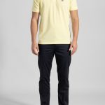 Citron combed cotton polo piquet