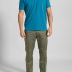 Petrol combed cotton polo piquet