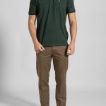 Forest green πικέ πόλο Combed Βαμβάκι