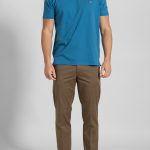 Cyan Crew Neck T-shirt Combed Cotton