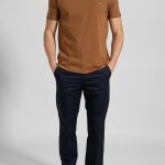 Cinnamon Crew Neck T-shirt Combed Cotton