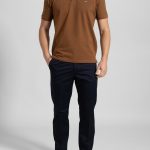Dark Blue Παντελόνι chino twill καπαρντίνα κανονική γραμμή