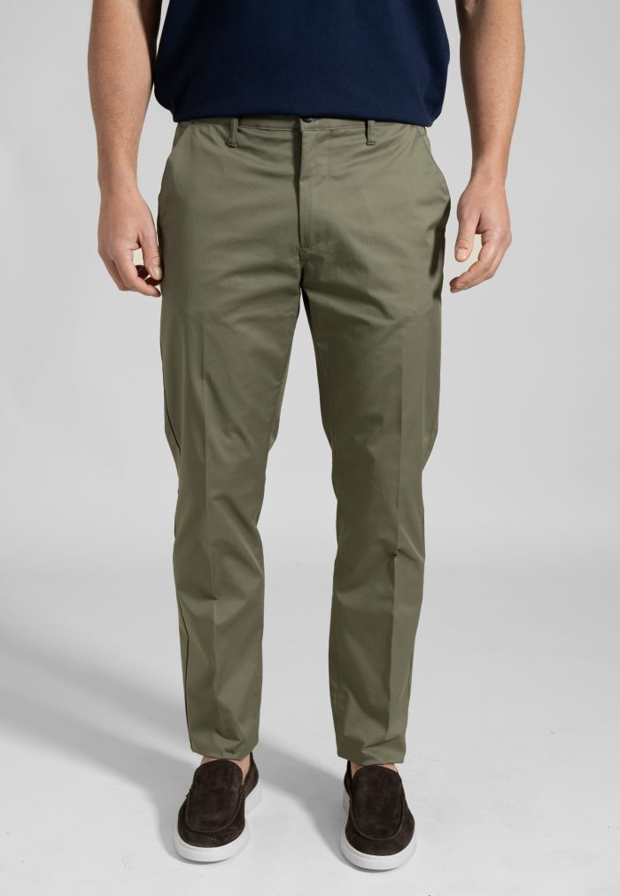 Khaki Παντελόνι chino twill καπαρντίνα κανονική γραμμή - Image 2