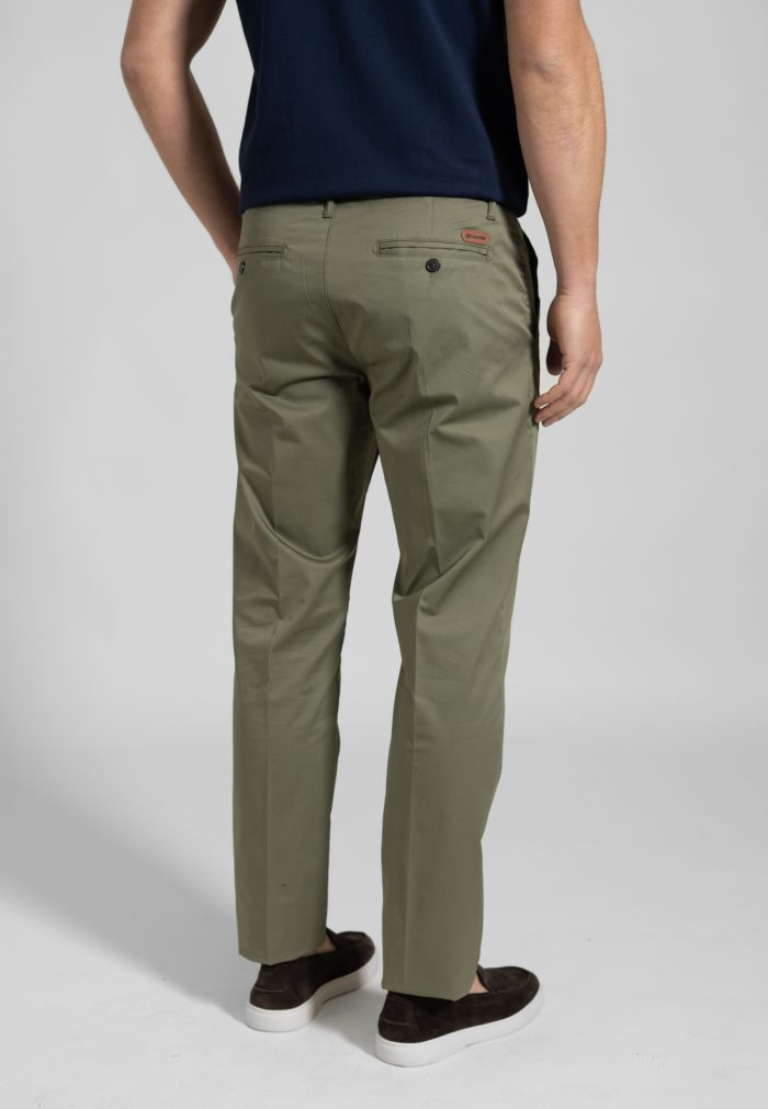 Khaki Παντελόνι chino twill καπαρντίνα κανονική γραμμή - Image 3