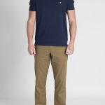 Olive Green Παντελόνι Chino Mistolino Κανονική Γραμμή