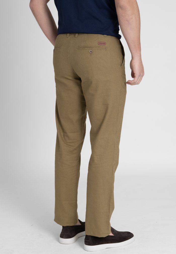 Olive Green Παντελόνι Chino Mistolino Κανονική Γραμμή - Image 3