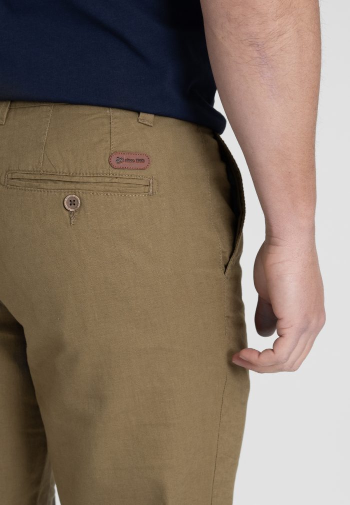 Olive Green Παντελόνι Chino Mistolino Κανονική Γραμμή - Image 4