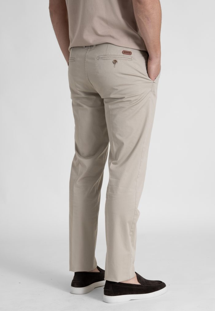 Beige Παντελόνι chino καπαρντίνα κανονική γραμμή - Image 3