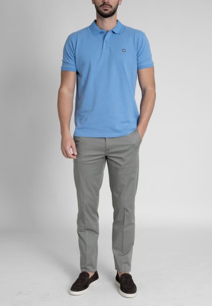 Light Khaki Παντελόνι chino καπαρντίνα κανονική γραμμή