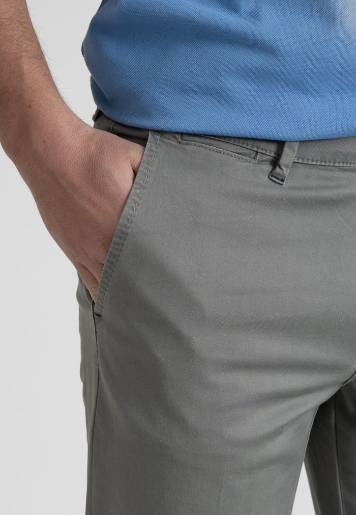 Light Khaki Παντελόνι chino καπαρντίνα κανονική γραμμή - Image 3