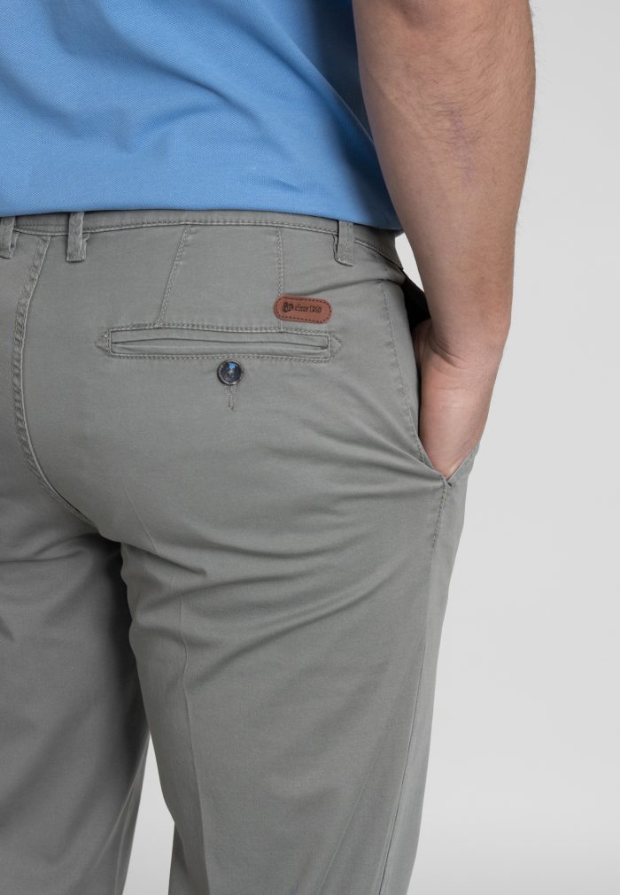 Light Khaki Παντελόνι chino καπαρντίνα κανονική γραμμή - Image 5