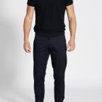 Dark Blue Παντελόνι chino Twill καπαρντίνα Κανονική Γραμμή