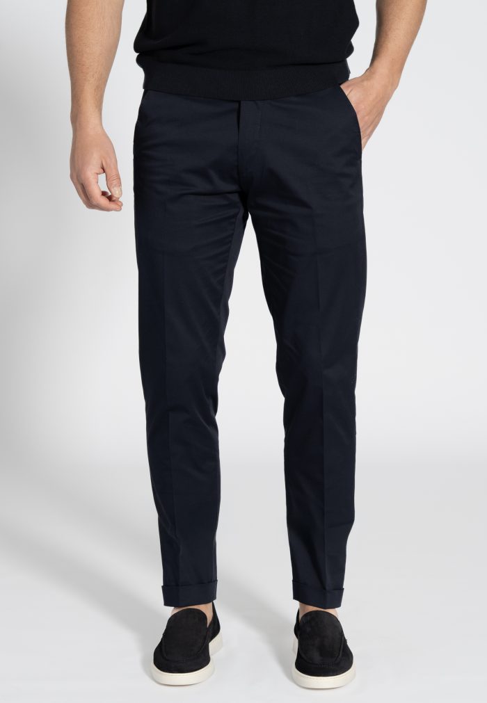 Dark Blue Παντελόνι chino Twill καπαρντίνα Κανονική Γραμμή - Image 2