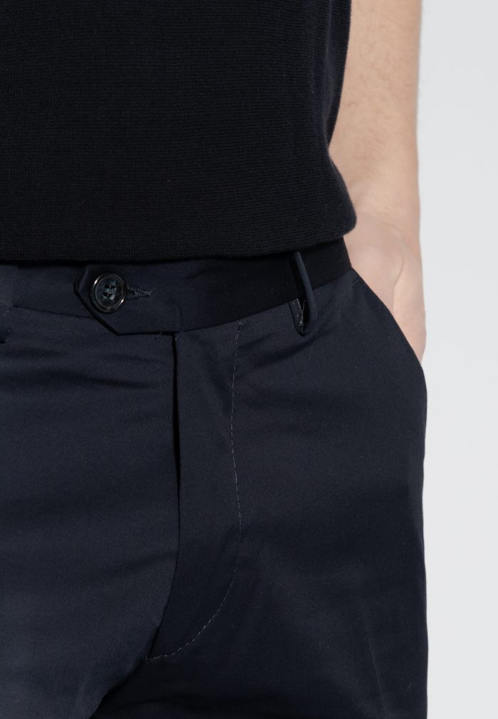 Dark Blue Παντελόνι chino Twill καπαρντίνα Κανονική Γραμμή - Image 4