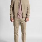 Light water-repellent bomber jacket slim fit