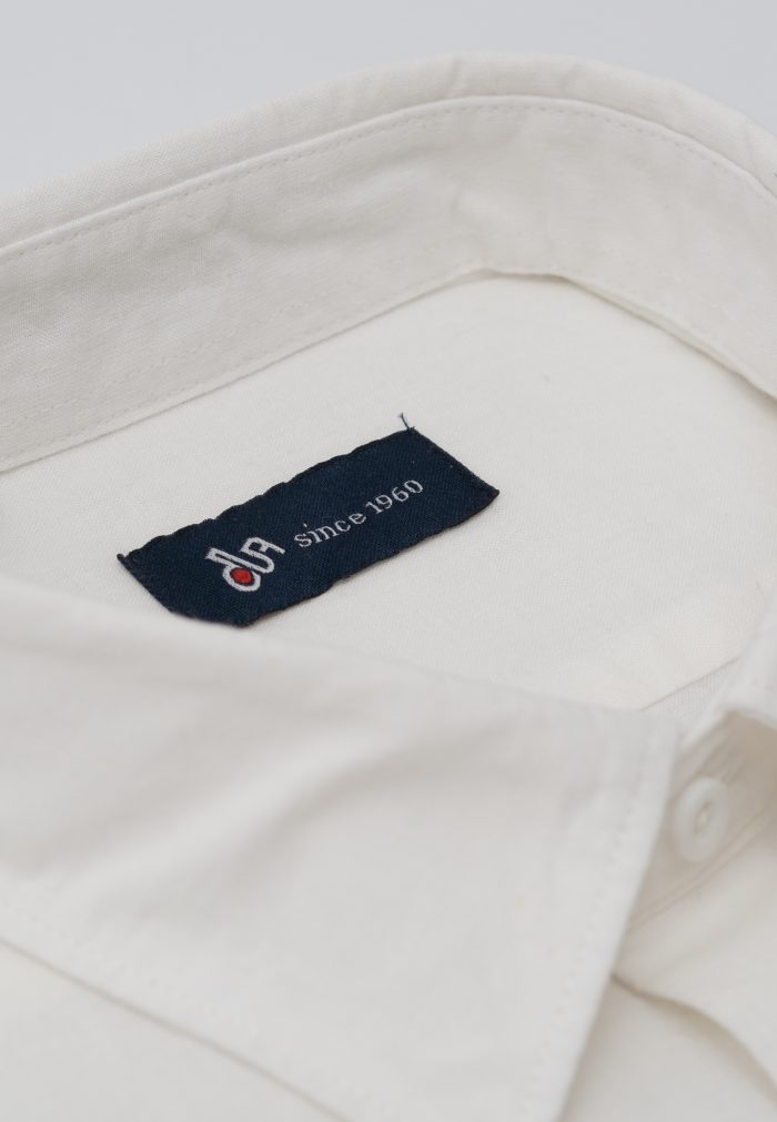 White Regular fit linen shirt - Image 4