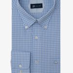 Light blue Regular fit check shirt