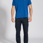 Blue Peach touch cotton 5-pocket trousers