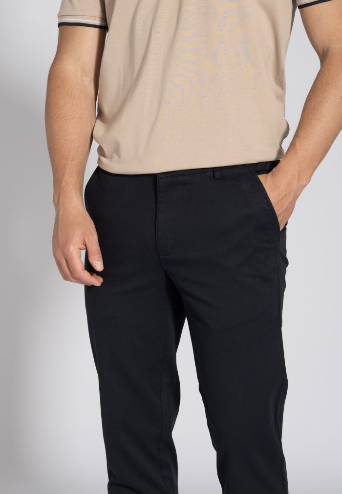 Μπλε Peach touch chino παντελόνι κανονική γραμμή - Image 2