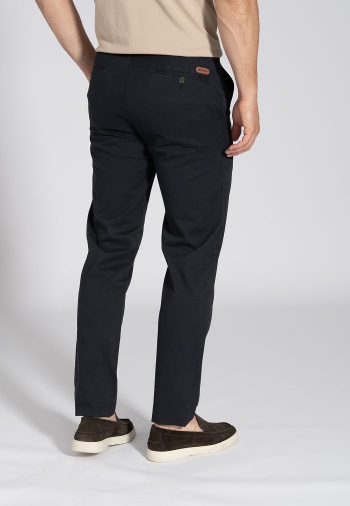 Μπλε Peach touch chino παντελόνι κανονική γραμμή - Image 3