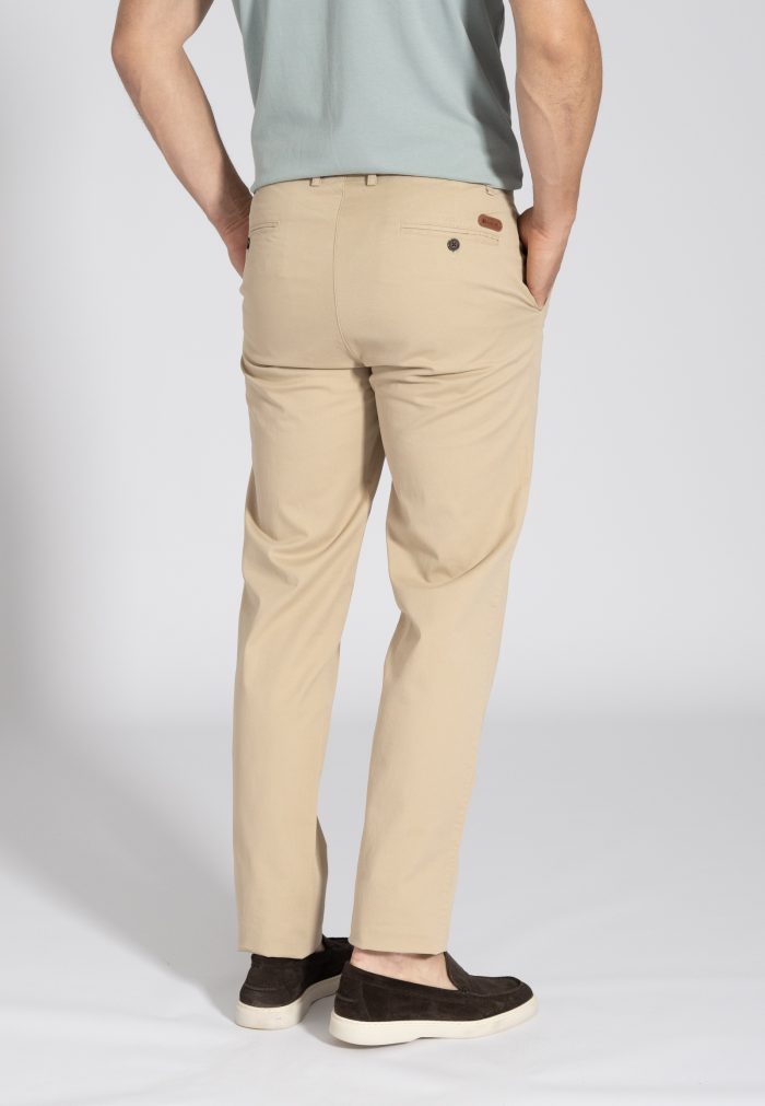 Μπεζ Peach touch chino παντελόνι κανονική γραμμή - Image 4