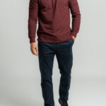 Bordeaux Piquet polo jersey lining