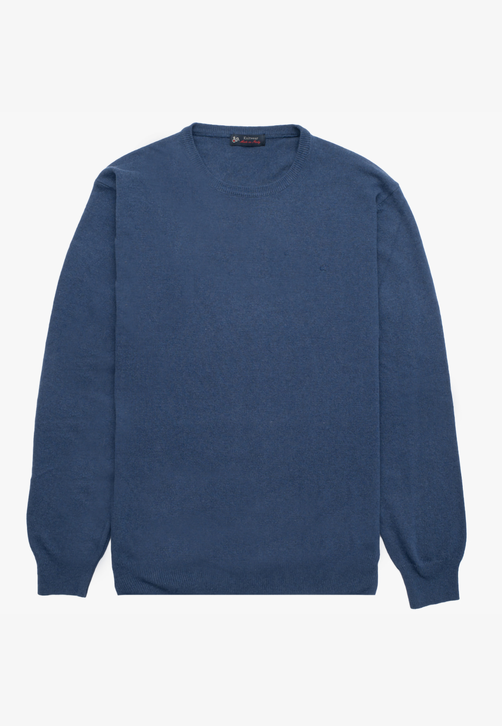 30210821-303654A Marine blue πλεκτό λαιμόκοψη cashmere touch - Image 1